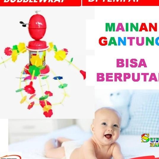 mainan gantung bayi putar musik gantungan 2 3 4 5 6 7 8 9 bulan