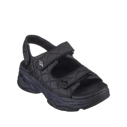 Baru Skechers Sandal Wanita D'Lites 4.0 Women'S Sandal - Blackk Original Kekinian