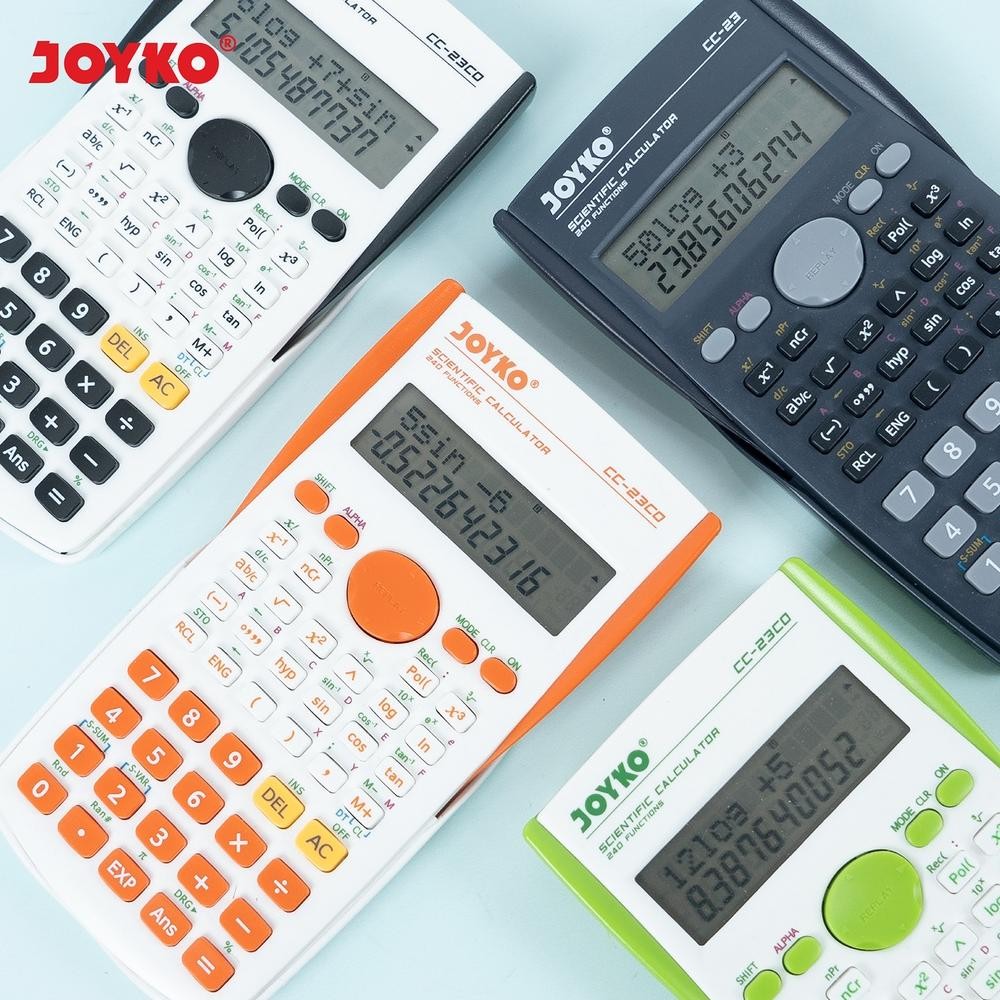 

COD Calculator Kalkulator Joyko CC-23 Scientific 240 Functions h-4
