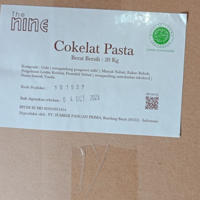 

Coklat Filling NINE repack 1kg / Coklat Pasta Nine / Selai Coklat