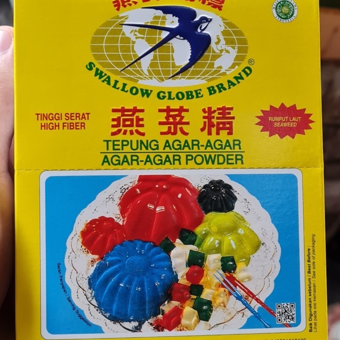 

Agar Swallow Globe aneka Warna 7 gram