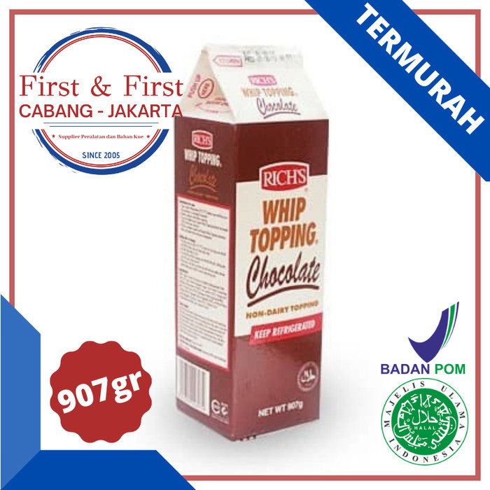 

Rich Whip Topping Chocolate 907gr