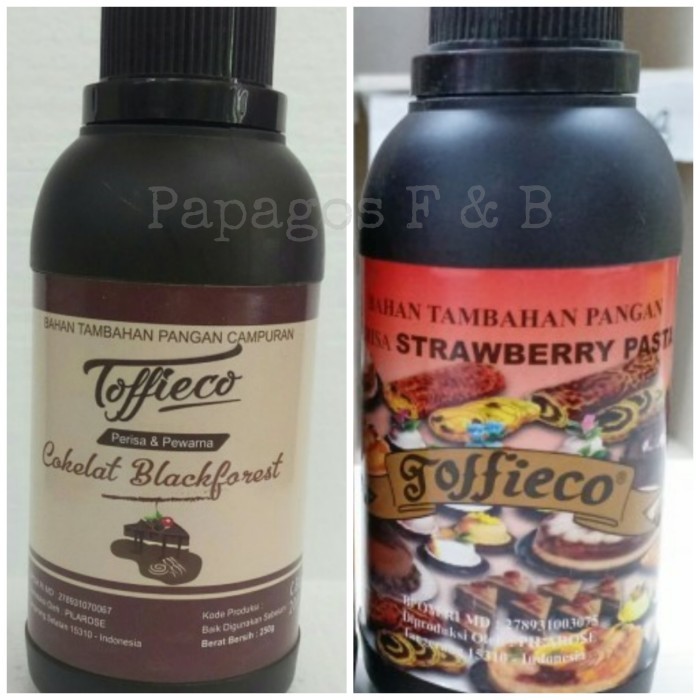 

Toffieco / Tofiko / Tofieco Strawberry , Coklat Black Forest 250 gr