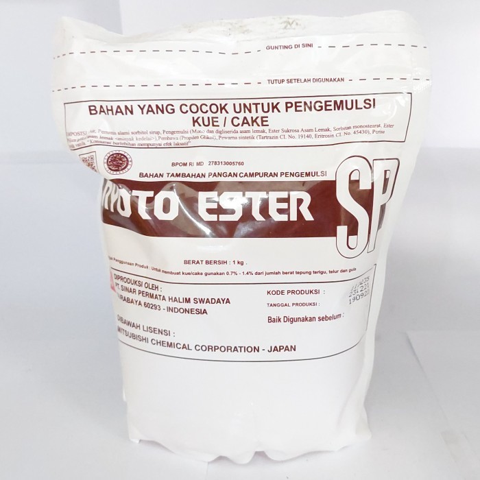 

Ryoto Ester SP Pengemulsi Kue 1 kg