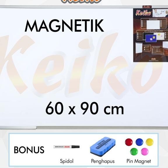 

Papan Tulis Whiteboard Gantung Magnet Single Face Keiko 60 X 90 Cm