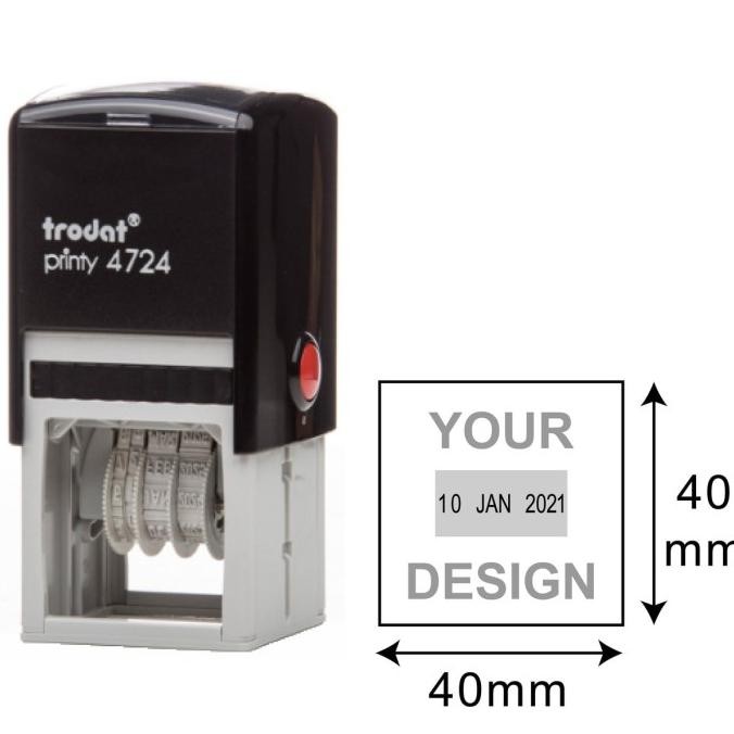 

Stempel Tanggal Custom Trodat Dater 4724 Ukuran 40X40 Mm + Letter Tersedia