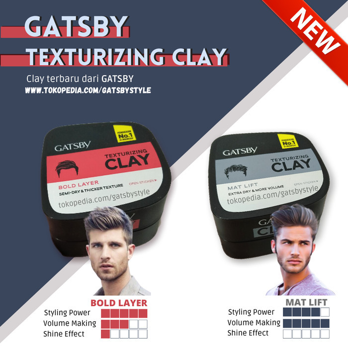 TERBAIK Gatsby Texturizing Clay Pengganti Gatsby Executive Clay