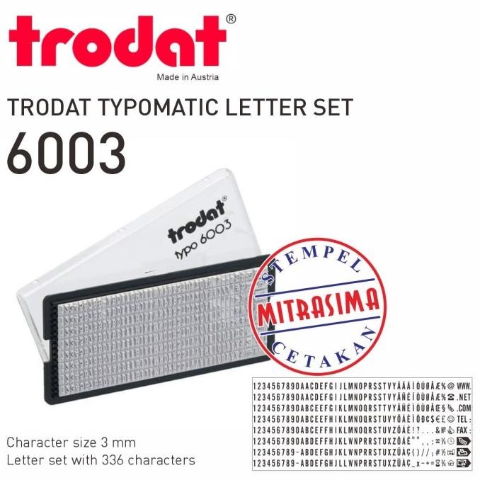 

Produk Hits Trodat 6003 ( Typomatic Letter Set - Huruf, Angka Untuk Stempel Typo )