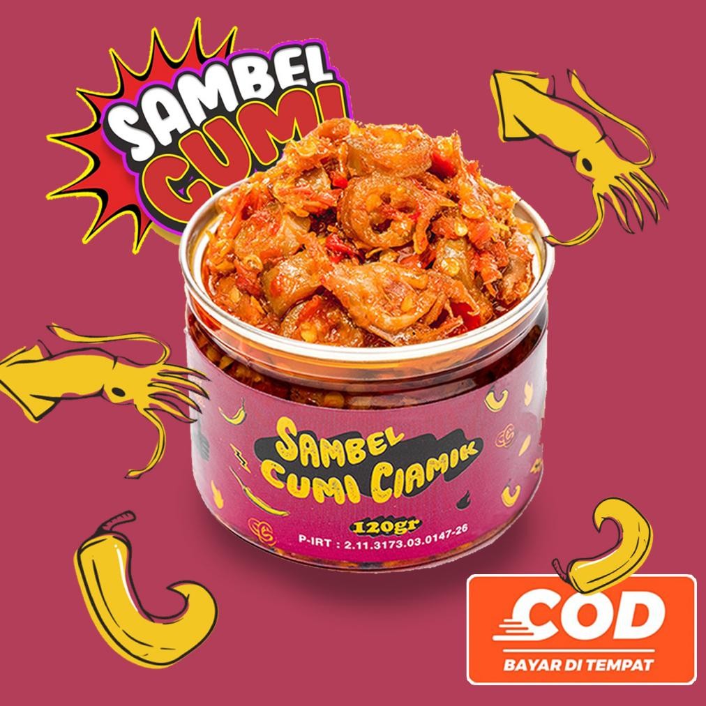 

Eat Sambel - Sambel Sambal Baby Cumi Laut Ciamik Bawang Super Pedas Cabe Rumahan Enak