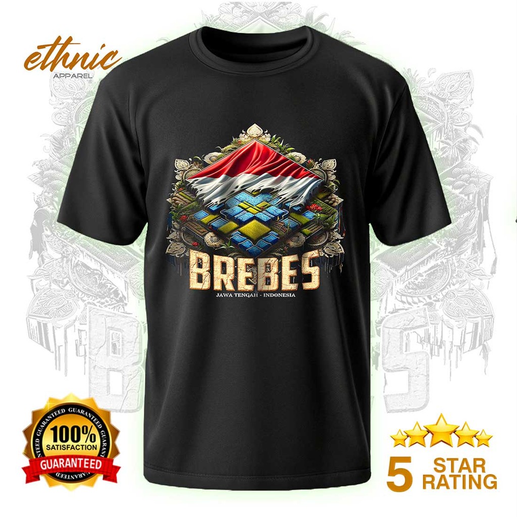 T-shirt Kaos Distro BREBES - JAWA TENGAH - Premium Quality - BBSX1