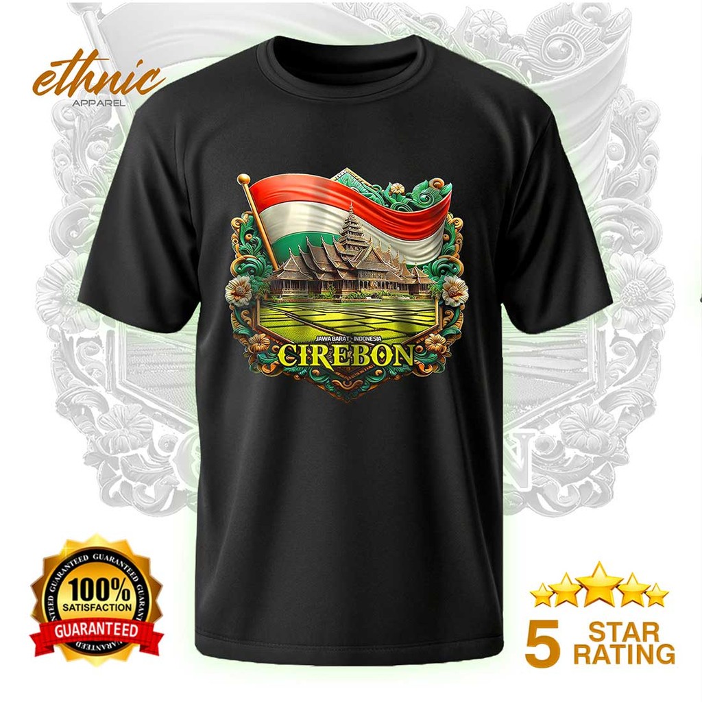 T-shirt Kaos Distro CIREBON - JAWA BARAT - Premium Quality - CBNX6