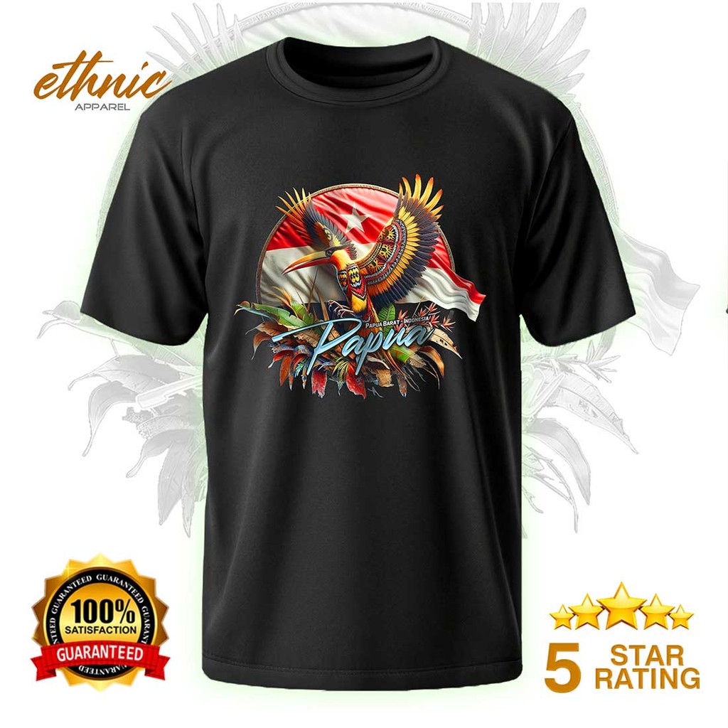T-shirt Kaos Distro PAPUA - PAPUA - Premium Quality - PAX3