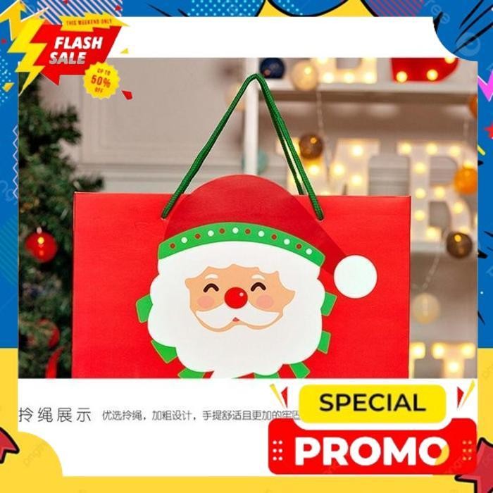 

SALE PBSA SANTA PAPERBAG BOX KOTAK NATAL BINGKISAN TEMPAT HADIAH KADO FURUBA