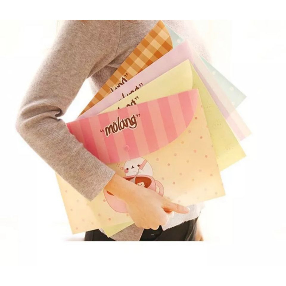 

JM Map Plastik A4 Karakter Kartun Lucu Map File Lucu Map Kancing A4 Kartun