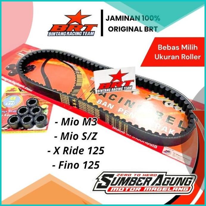V-BELT VANBELT SET ROLLER RACING BRT MIO M3 X-RIDE 125 FINO 125 SOUL