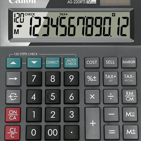 

Kalkulator Canon As 220 Rts - 12 Digit - 2 Power-Layar Besar