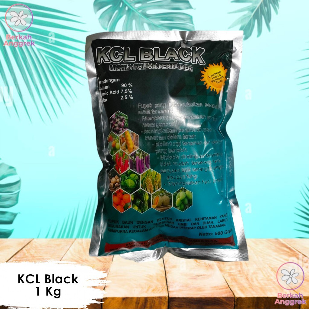 KCL Black 1 Kg Pupuk KCL Plus Asam Humat