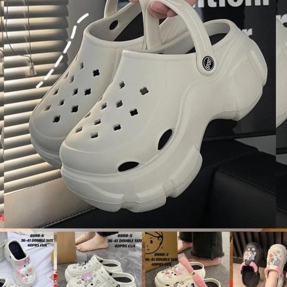 Sandal Baim Eva Rubber Kekinian Wanita/Sandal Kodok