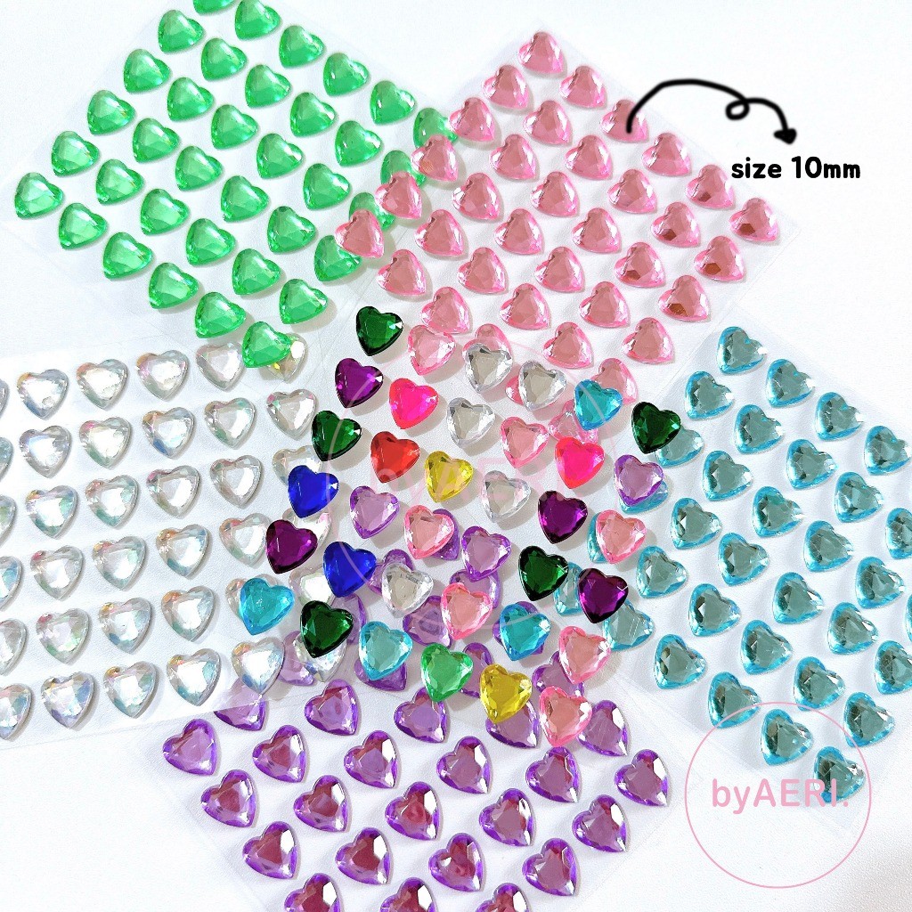 

Diskon Sticker Deco 3D Manik Jewel For Lightstick Kpop (Stiker Love Kristal Rhinestone Mutiara Pearl