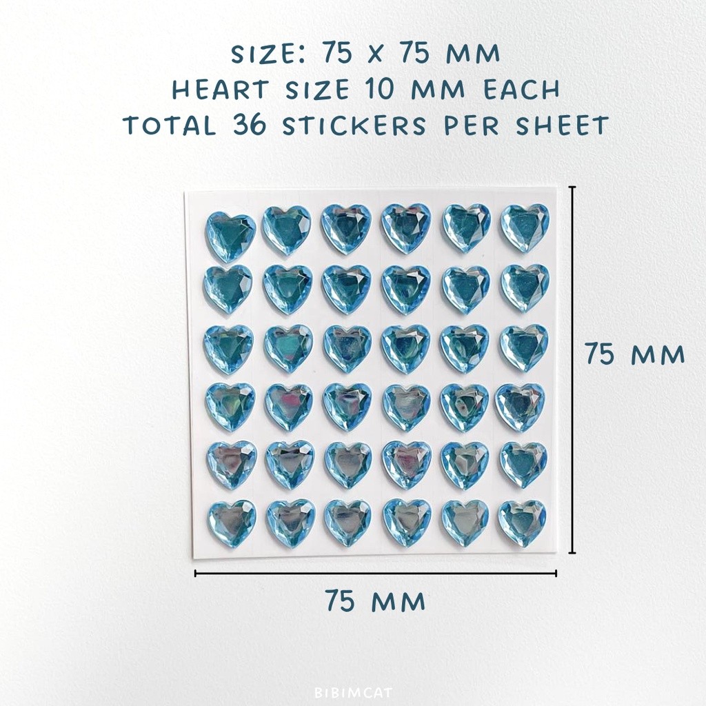 

Miliki Segera Mini Sticker Acrylic Love 3D (75 X 75 Mm) / Stiker Timbul M1