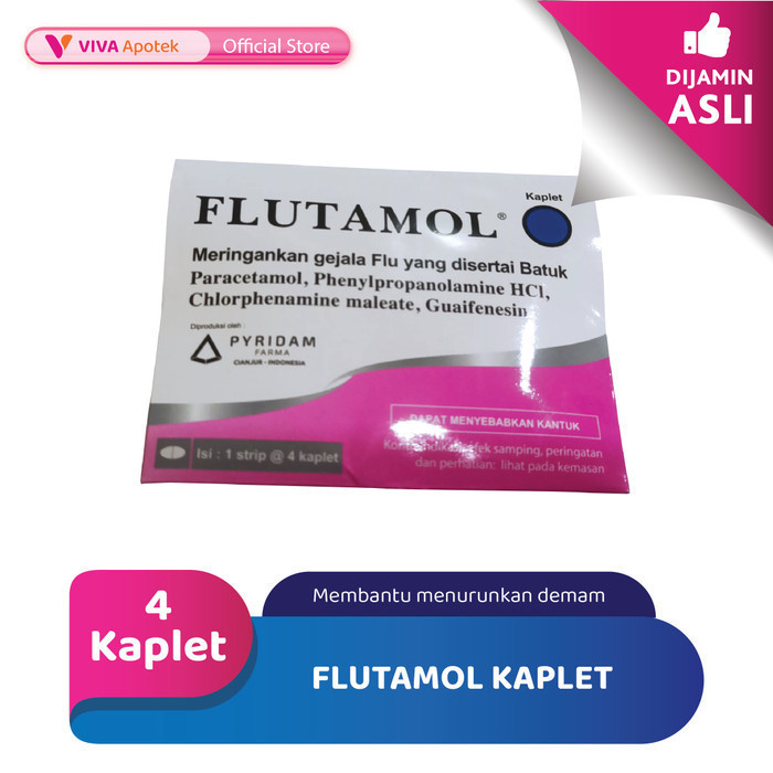 Flutamol untuk Menurunkan Demam (4 Kaplet)