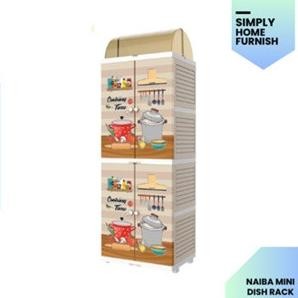 Lemari Plastik / Rak Piring / Mini Dish Rack Naiba Yusianher