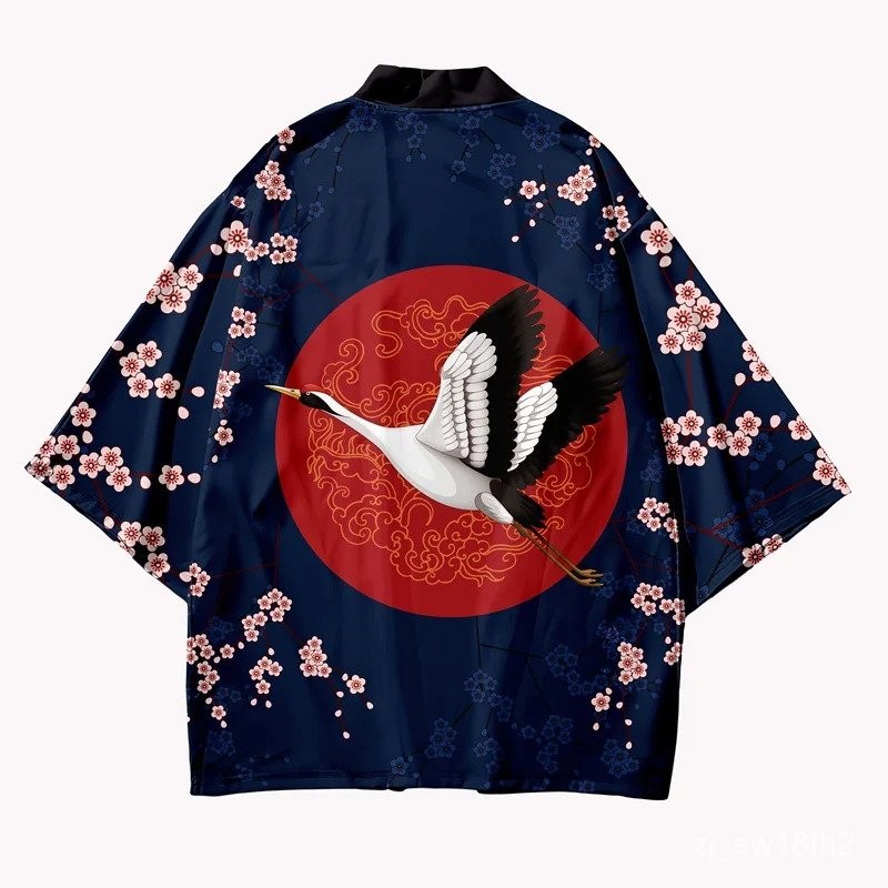Kimono women Japanese kimono cardigan Haori yukata female koi beach Summer kimono for women Japanese