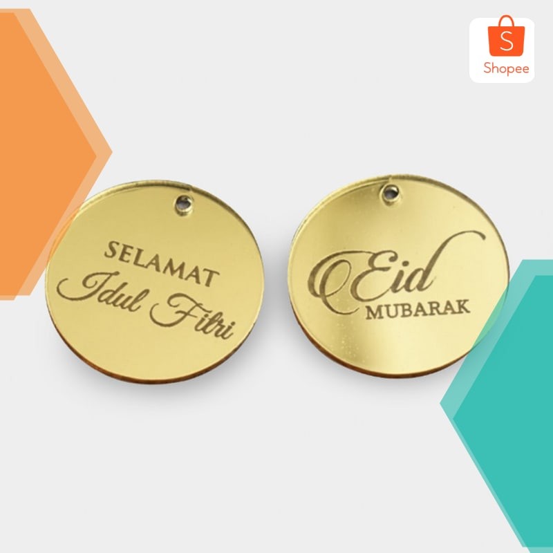 

Promo Hang Tag Lebaran Idul Fitri Eid Mubarak Gold Mirror Acrylic Grafir - Eid Mubarak Keren