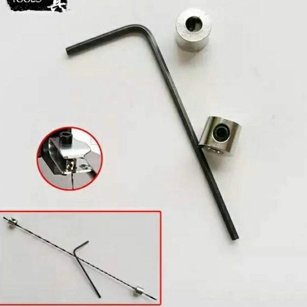 Penjepit Mata Gergaji Spiral Scroll Saw (1Set) Bebas Ongkir