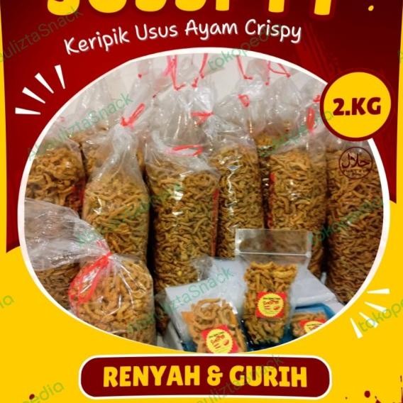 

!! Keripik Usus Crispy Susspyy Renyah & Gurih 2Kg 1 Ball