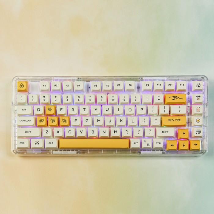 Zifriend Honey Milk 140Keys Keycaps Dye-Sublimated Xda Profile