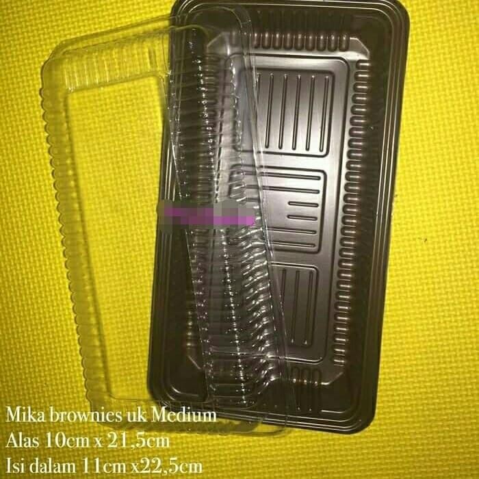 Tutup + Tray Mika Brownies Size M (10 X 20) Murahhh