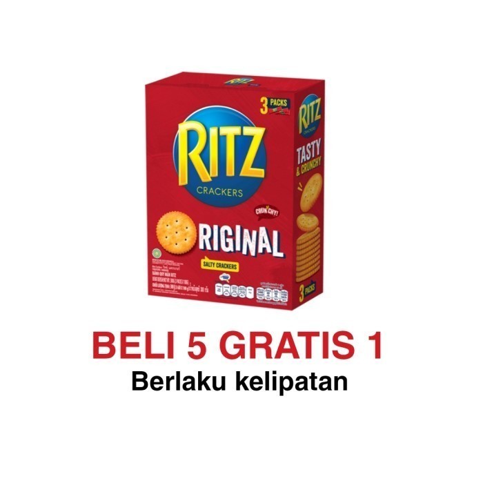 

RITZ Sandwich Beli 5 Gratis 1 Crackers Original 300 g