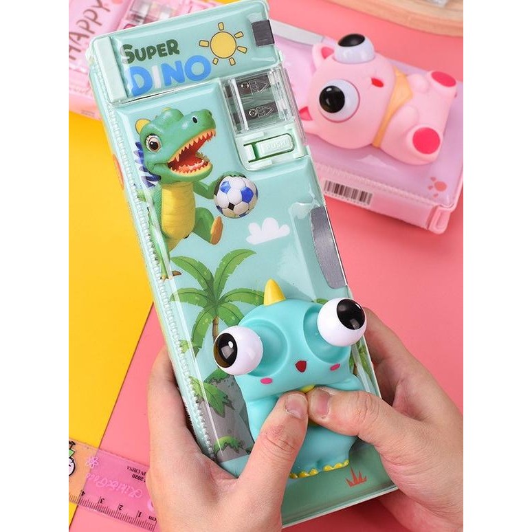 

SALE Tempat pensil squishy 3D tiga dimensi / kotak pensil alat tulis lucu mainan anak perempuan laki-laki sekolah 565-2/3/6 MATA BISA KELUAR tru-63