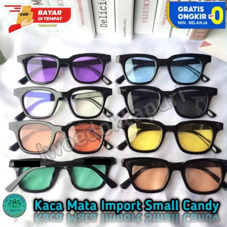 Kacamata Small Candy Color GM02 Kaca Mata Hitam Wanita Pria Murah Grosir Promo Cod Surabaya