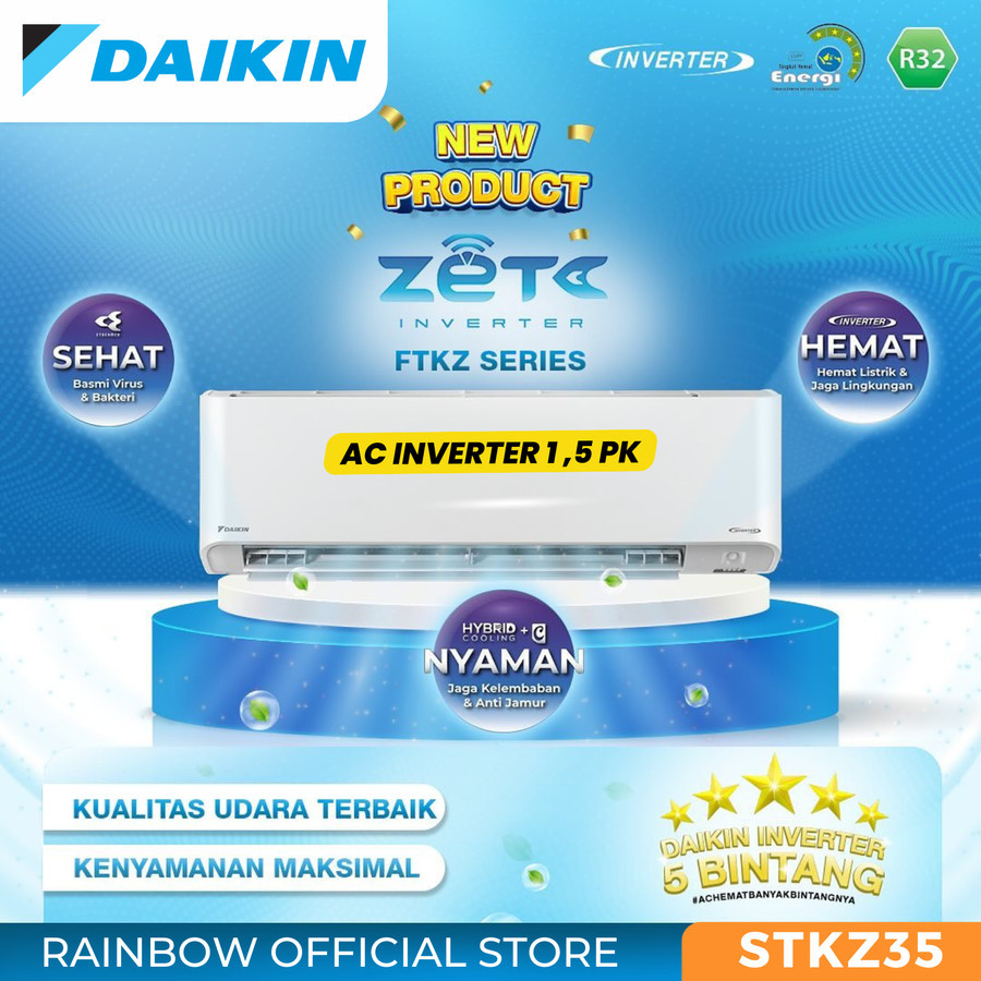 AC DAIKIN ZETA INVERTER 1.5 PK - STKZ35