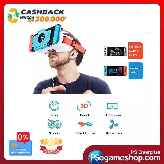 VR HEADSET FOR NINTENDO SWITCH OLED / NINTENDO SWITCH V1 V2 OLED ORIGINAL DAN TERPERCAYA