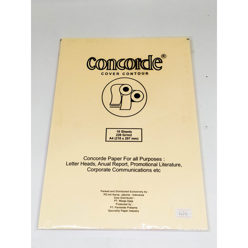 

Gramedia Cirebon - CONCORDE COVER CONTOUR A4 220GRAM 80248