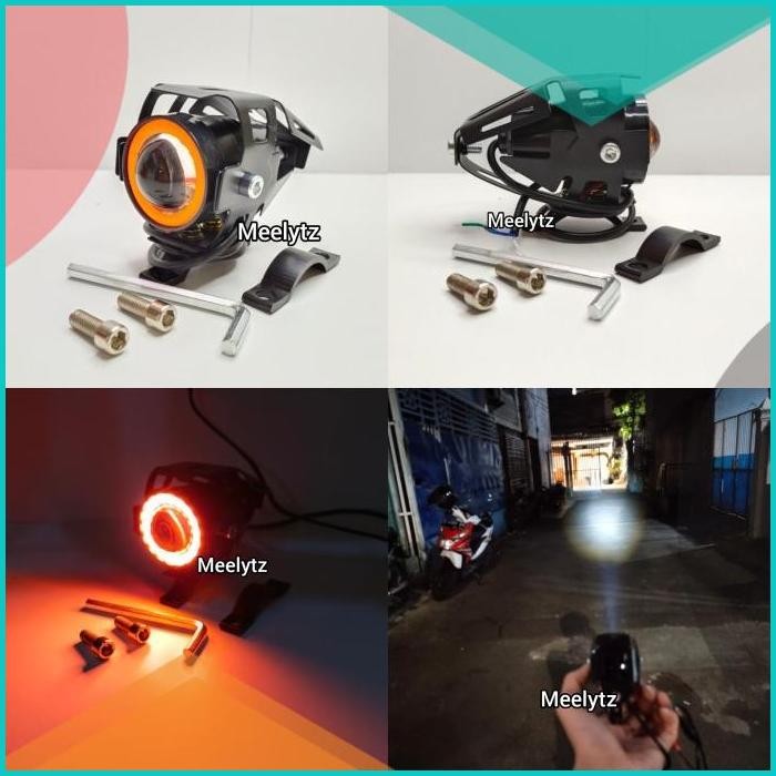 Lampu tembak sorot LED Cree U7 mini AE DE merah waterproof 140BZ4 las