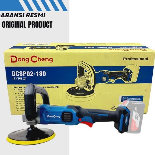 Mesin Poles Mobil Polisher Cordless Brushless Dongcheng Dcsp02-180Z
