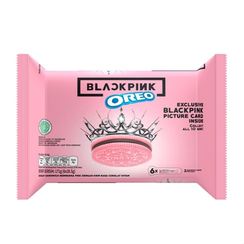 

OREO BLACKPINK Biskuit Sandwich 6 x 28,5 g