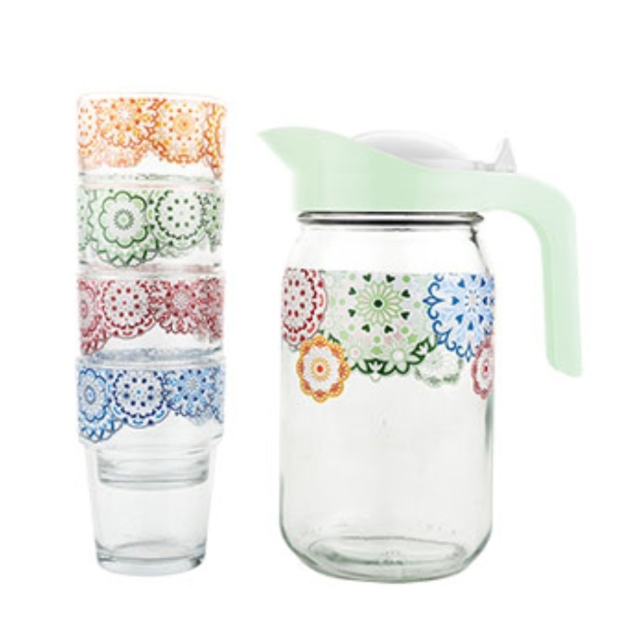 BRIGHTON multicolor stackable drink set 5 pcs