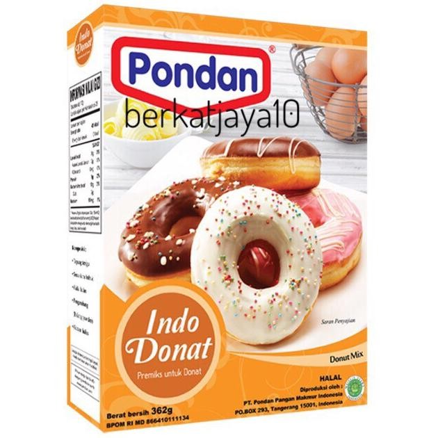 

Pondan Indo Donat Tepung Premix Instant Donut 362 gram