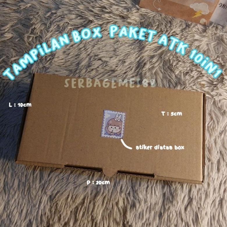 

fgs-3 serbagemes88 - SET ALAT TULIS 10 IN 1 LENGKAP / STATIONERY UNTUK HADIAH / HAMPERS KADO GIFT / PAKET ALAT TULIS / ALAT TULIS PAKET / SEKOLAH / STATIONERY SET AESTHETIC Viral