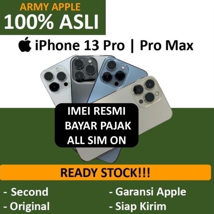 [ READY ] iPhone 13 Pro / 13 Pro Max 128GB 256GB 512GB 1TB Bekas Second Fullset