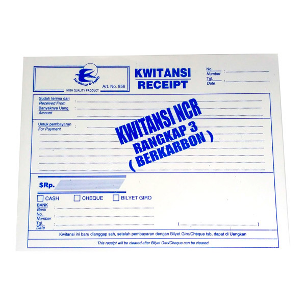 

Gramedia Cirebon - SWALLOW+SUN KWITANSI NCR PANJANG 3X50 - 855