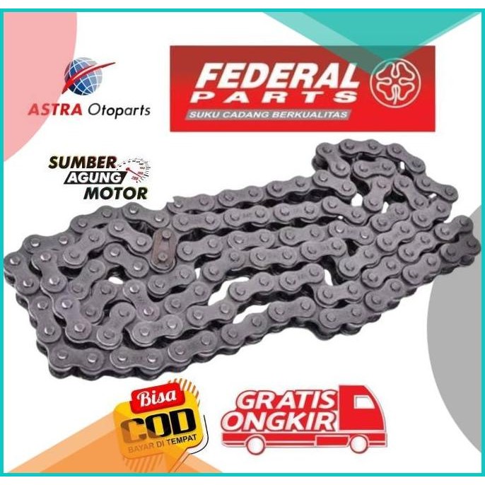 RANTAI 428-104 ORI FEDERAL MOTOR SUPRA SUPRA FIT LAMA JUPITER Z VEGA