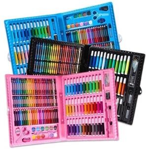 

PJ24 BAS Art Full Set 150Pcs Krayon Mewarnai Anak Pensil Warna Crayon Perlengkapan Mewarnai Lukis Murah