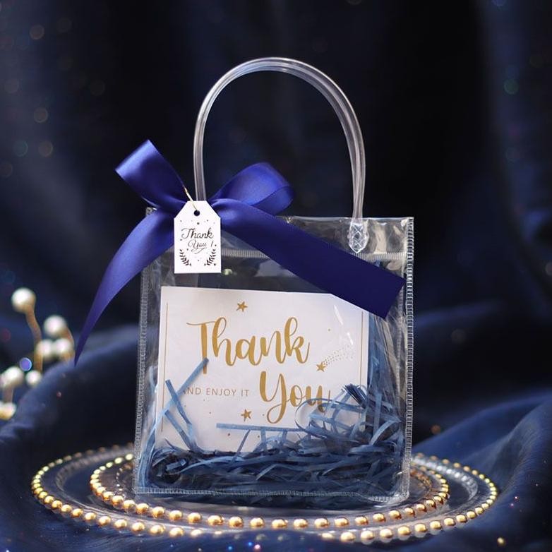 

TERMURAH (Grosir 10 Buah) Tas Mika Kancing Hampers Goodie Bag Premium Ez23