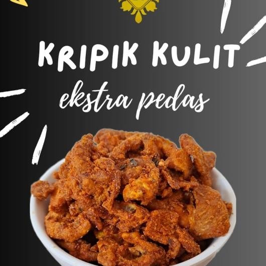 

Kripik Kulit Ayam Crispy Extra Pedas Daun Jeruk 500 Gram